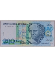 Бразилия 200 крузейро 1990 UNC арт. 3120-00006